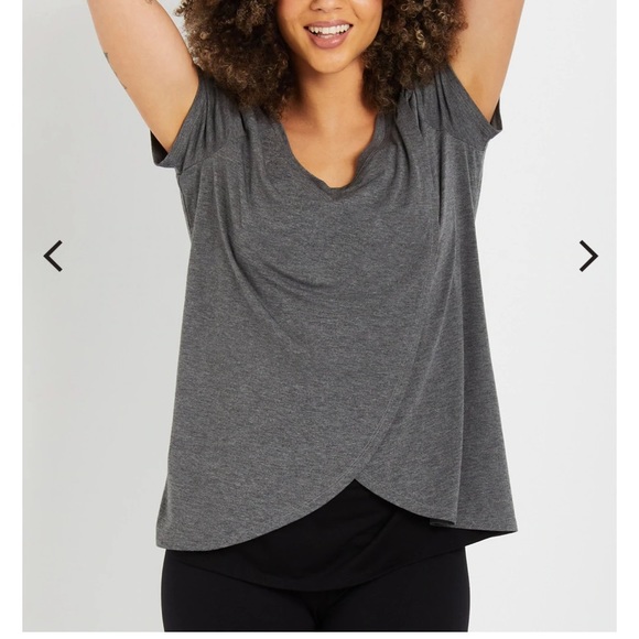 Pullover Open Front Nursing Tee - Picture 5 of 9